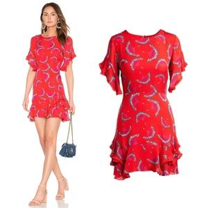 Tanya Taylor Vintage Silk Georgette Dress- Size 6